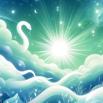 Healing green New year Card Serpent Year 2025 Image materials Original images 20