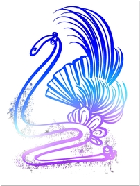 Новогодняя открытка дракон материал цветная иллюстрация 08