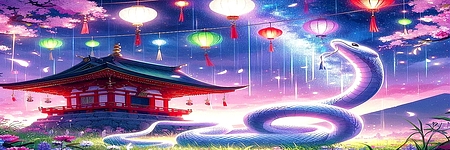 新年贺卡蛇 2025年 图像资料 原创 SNS 封面 52